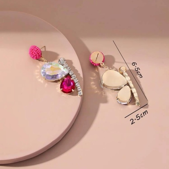 Glamorous Gemstone Drop Earrings - Picture 5 of 6